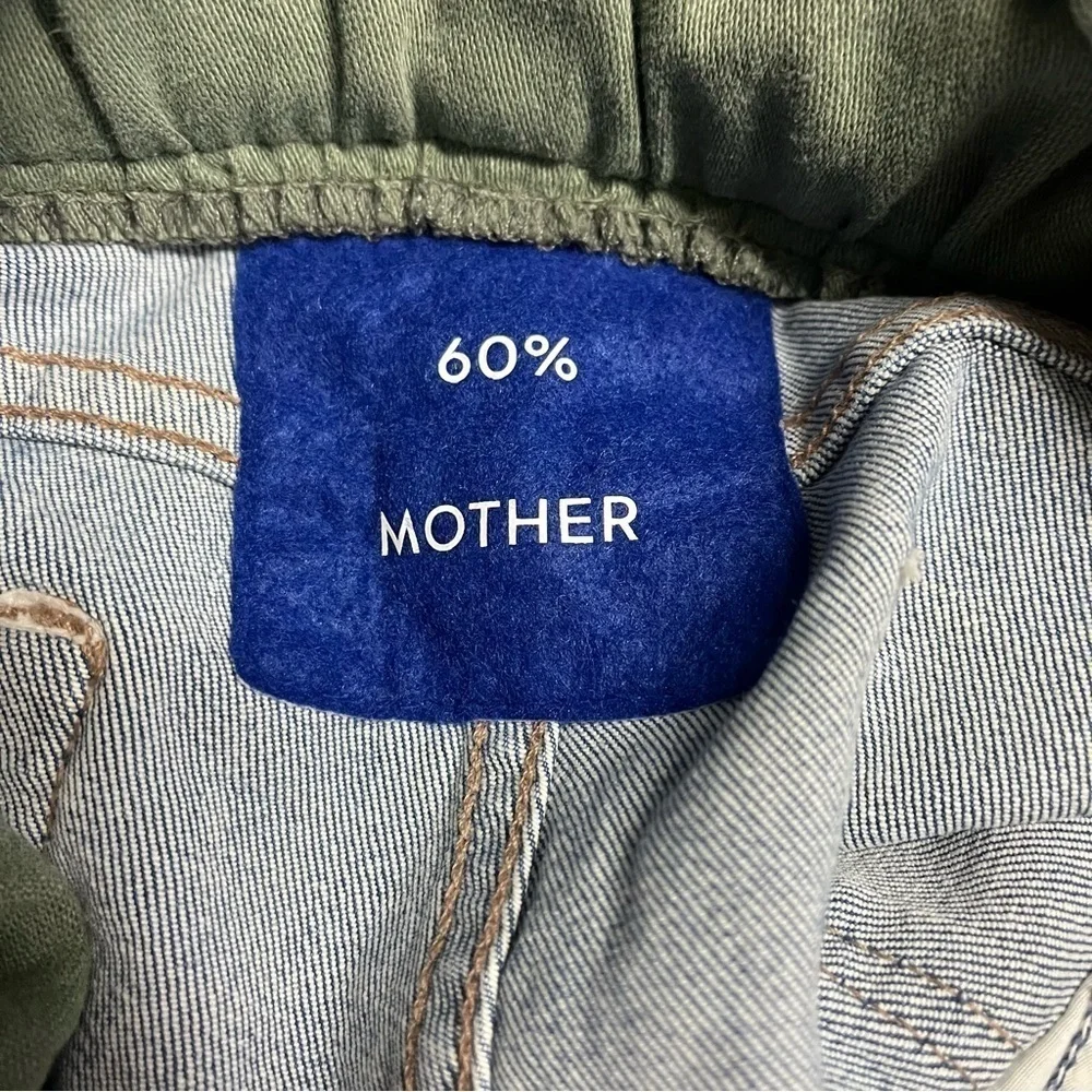 MOTHER 60% Denim The Balloon Drawstring Jogger Jeans in Pieces Of What?